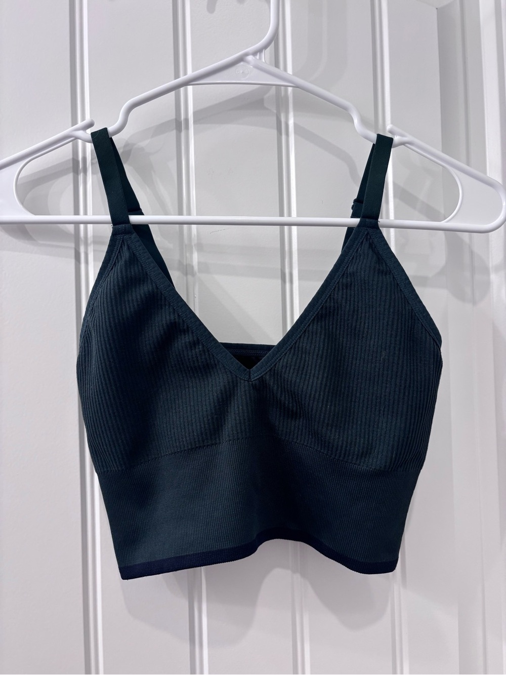 Harper Wilde Ribbed V-Neck Bralette - Dark Teal
